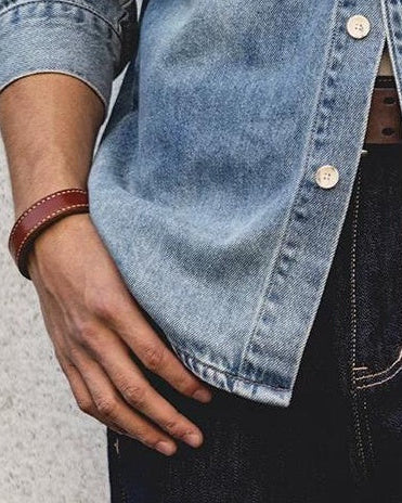 アナコンダ ボックスシルエットシングルポケットデニムシャツ 2476