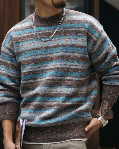 バーリントン メランジカラーマルチボーダーニット 2292