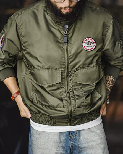 ココモ ミリタリーパッチフライトジャケット 2410