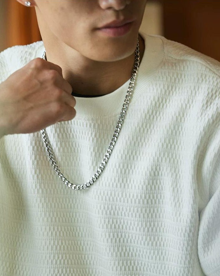 アルバニー テクスチャクルーネックスウェット 2388