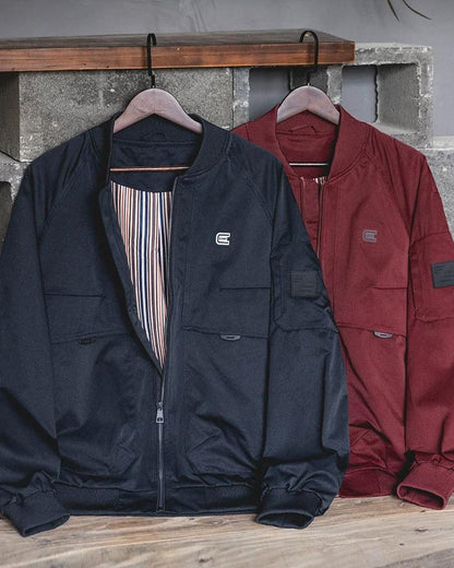 ハノーバー リブカラーラグランワークブルゾン 2487