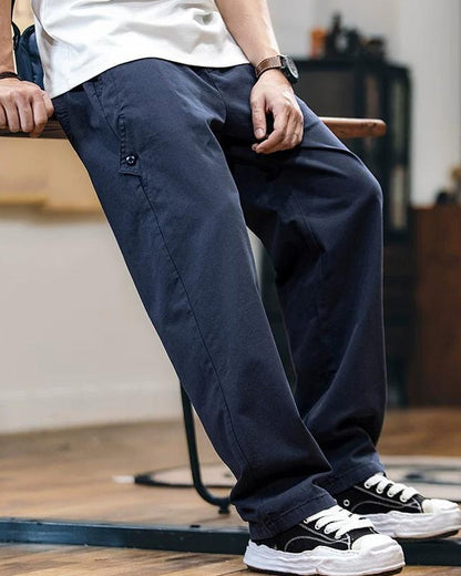 エジソン サイドボタンストレートワークパンツ 2437