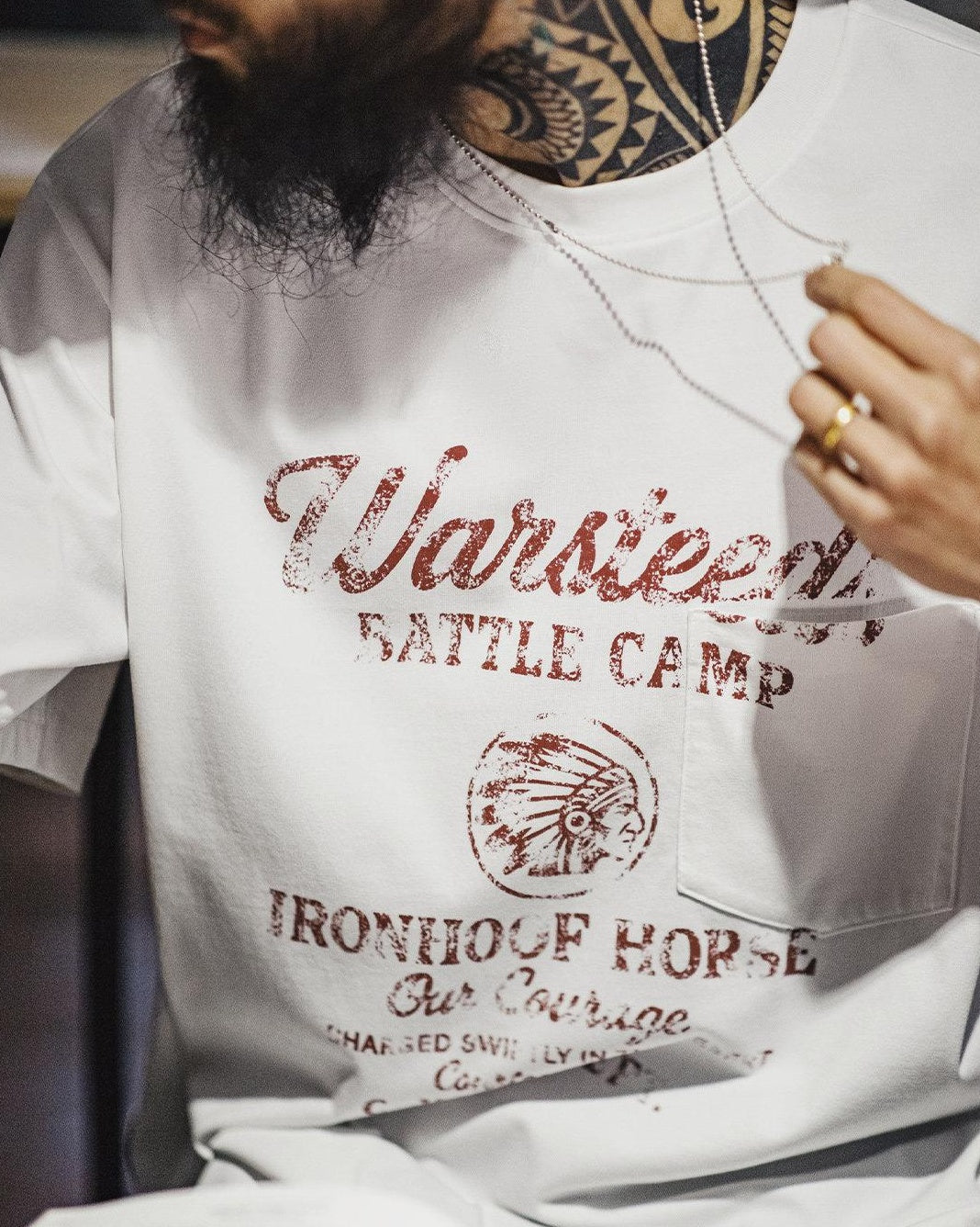 ラドロー レトロプリントポケットTシャツ 2697