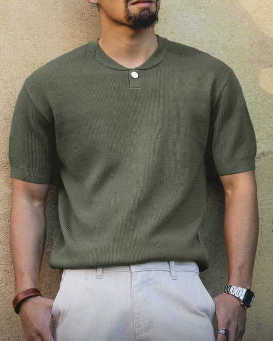 ラナイシティ ヘンリーネックサマーニット 2571