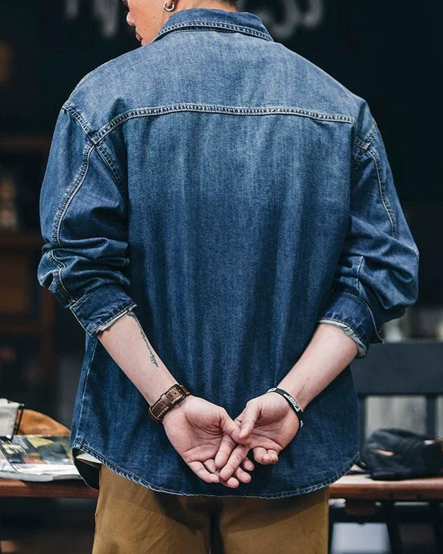 ハインズビル ビンテージウォッシュシングルポケットシャツ 2424