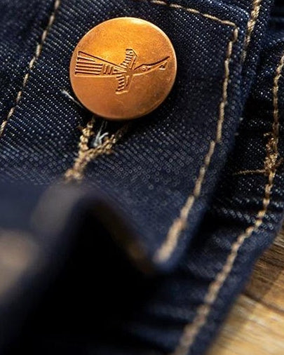 グロートン ルーズストレートバックステッチジーンズ 2442