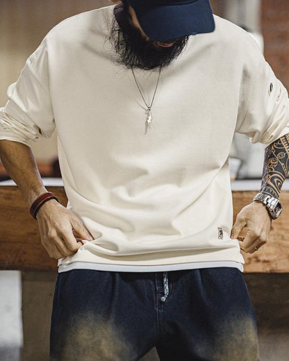 マッコール スリーブボタン クルーネック ロングスリーブ 2530