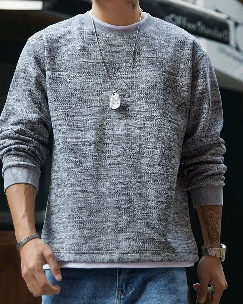 エルコ ヘザーテクスチャーニットスウェット 2321