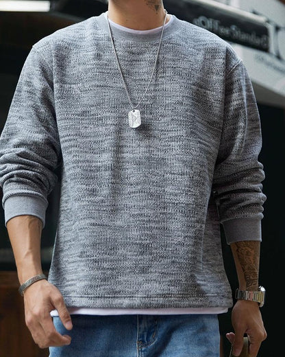 エルコ ヘザーテクスチャーニットスウェット 2321