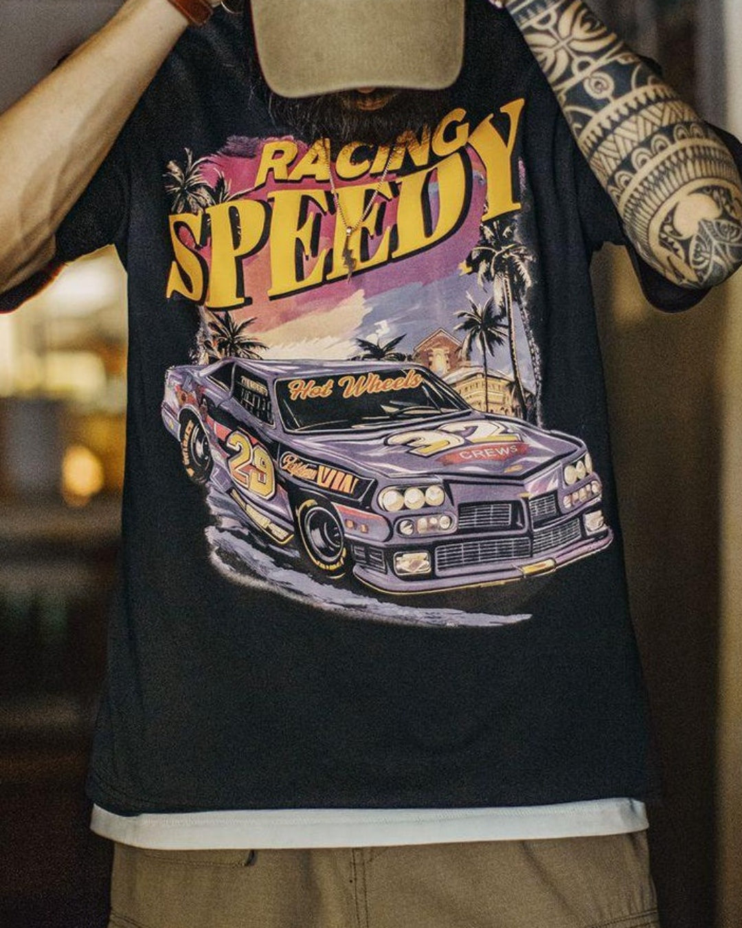 メイシー レーシンググラフィックティーシャツ 2873