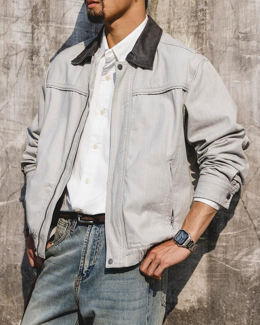 サーモポリス ヘビーウェイト切り替え襟ワークジャケット 2538