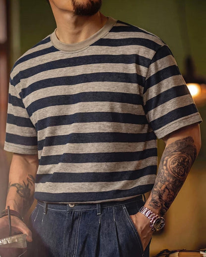 マコーム ワイドボーダーTシャツ 2657
