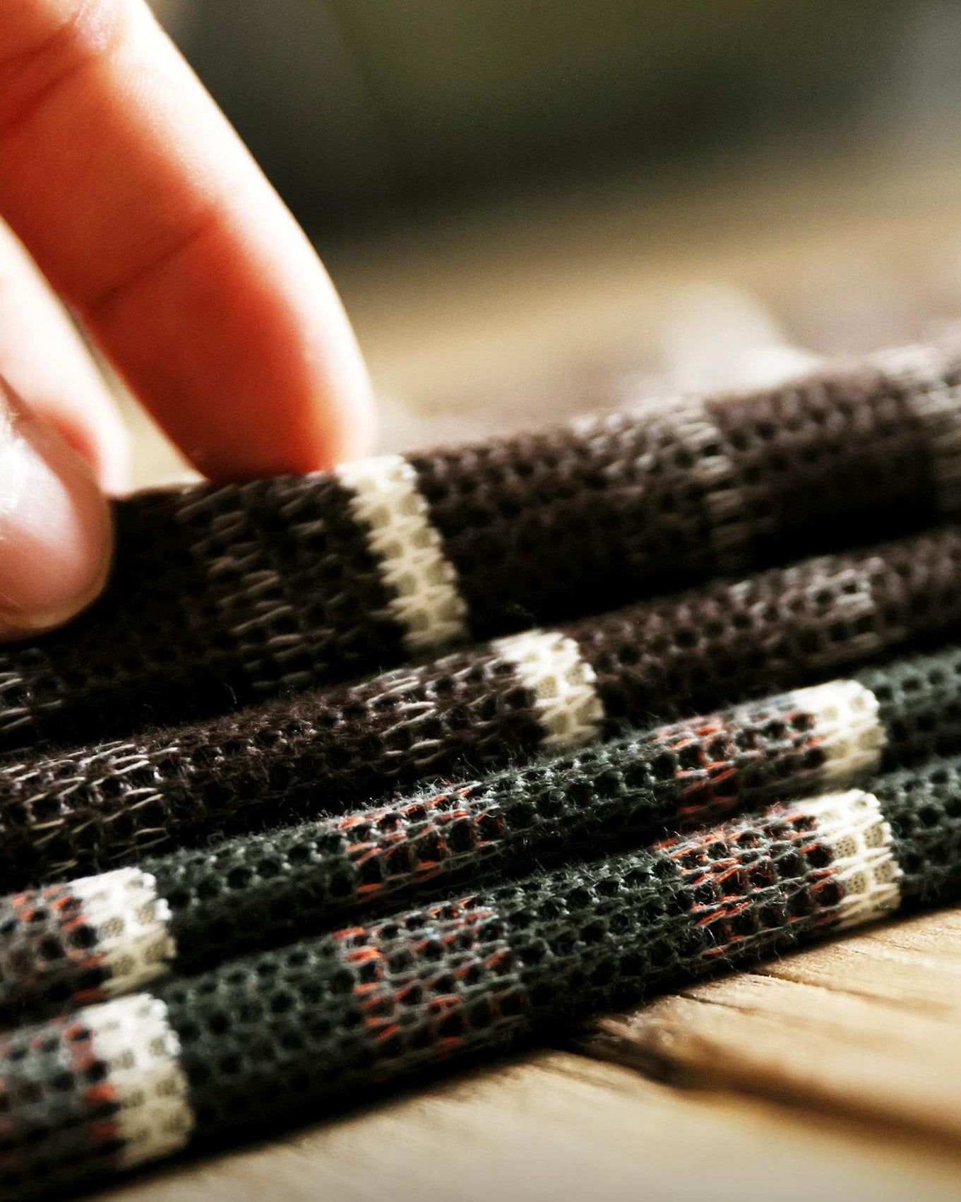 トゥームストーン コントラストネックマルチボーダーニット 2591