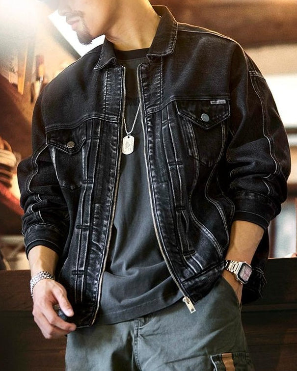 イーニッド ウォッシュドジップアップデニムジャケット 2335