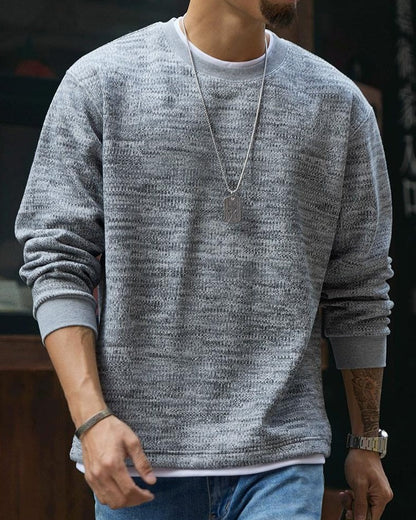 エルコ ヘザーテクスチャーニットスウェット 2321