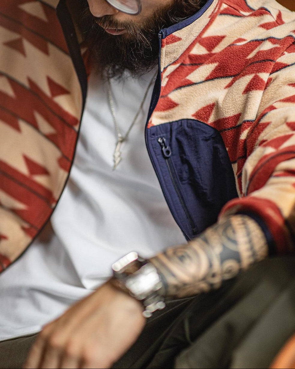 コンウェイ ネイティブ柄切替スタンドジャケット 2461