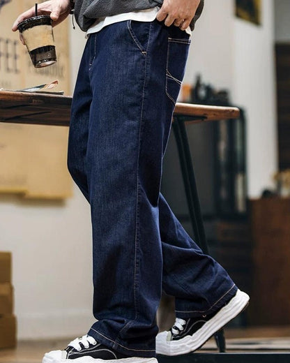 グロートン ルーズストレートバックステッチジーンズ 2442