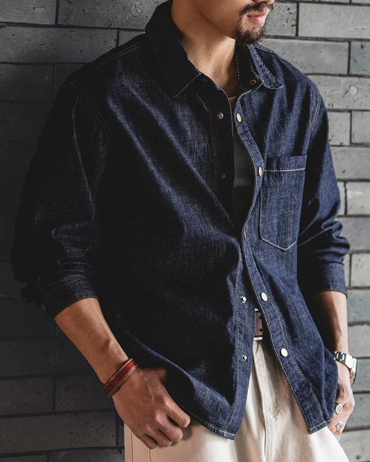 シェリダン コントラストステッチスナップワークシャツ 2478