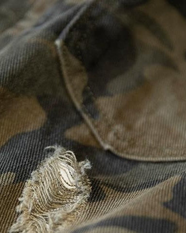 セントジョセフ カモ柄ダメージデニムジャケット 2340