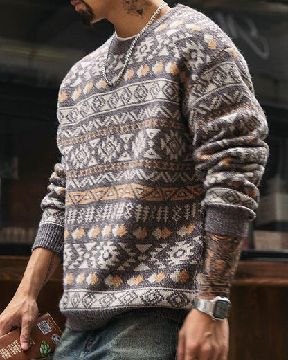 カムデン クルーネックジャカードニットセーター 2295