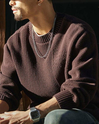 リフエ 切替デザインニットプルオーバー 2378