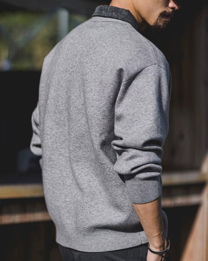 ウォーターベリー フェイクレイヤードポロカラーニット 2374