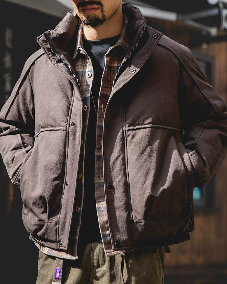 ジョンソンシティ 切替ハイネックワイドブルゾン 2418