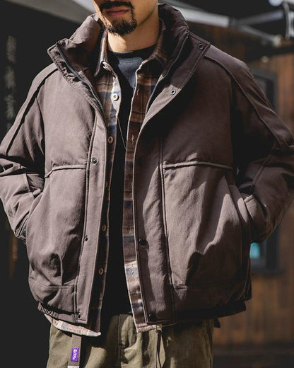 ジョンソンシティ 切替ハイネックワイドブルゾン 2418