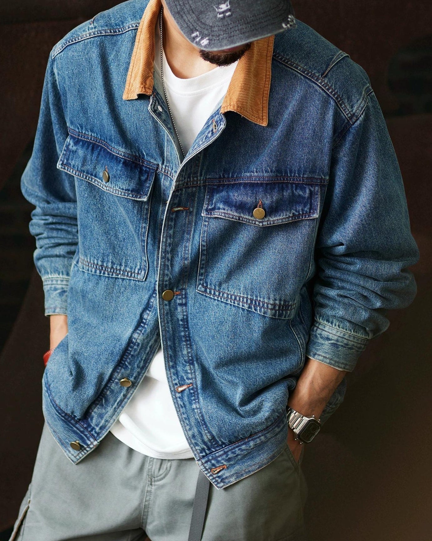 ブロークンアロー コーデュロイカラーデニムジャケット 2334