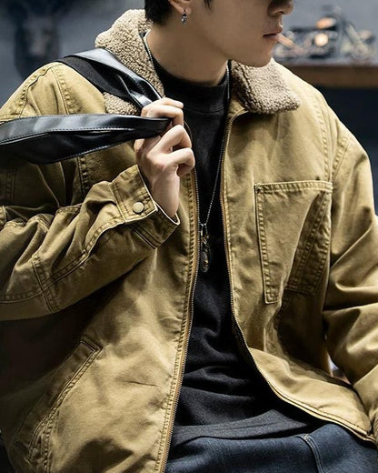 クロービス ボアカラーミリタリーブルゾンジャケット 2381