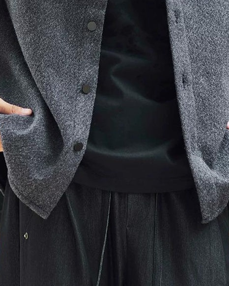 ローラ レザーカラーメルトンシャツブルゾン 2401