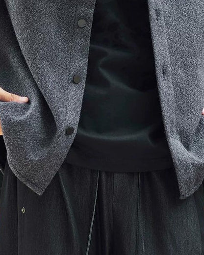 ローラ レザーカラーメルトンシャツブルゾン 2401