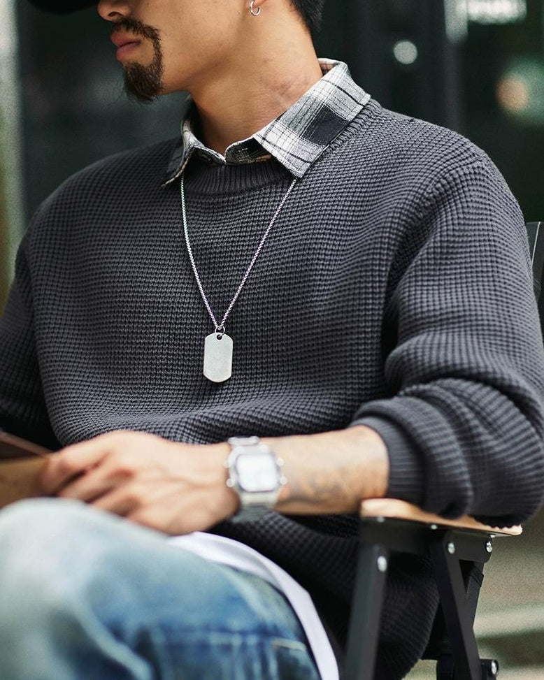 ナンタケット ドッキングシャツワッフルニット 2304