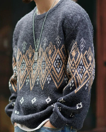ケープメイ レトロジャカードニットセーター 2310