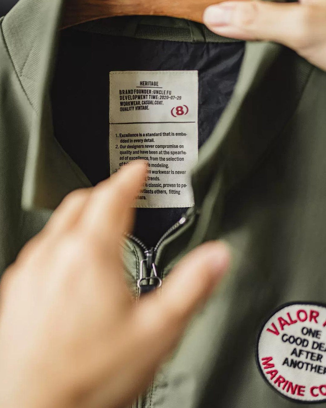 ココモ ミリタリーパッチフライトジャケット 2410