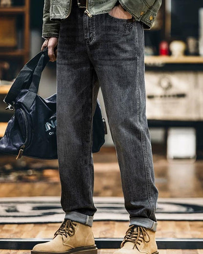 ビロイト ユーズドストレートデニムパンツ 2406