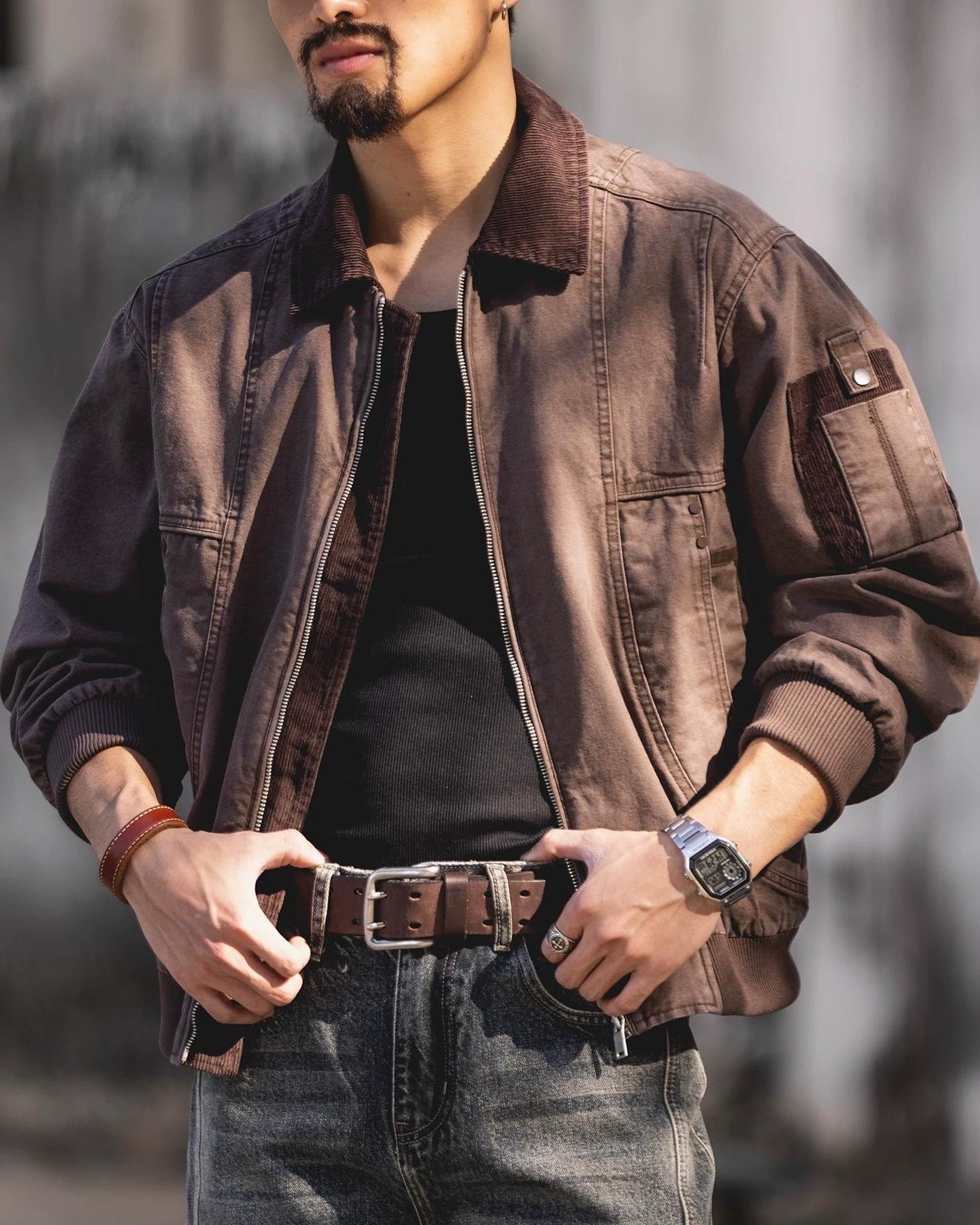 ステーツビル カラーリブユーティリティボマー 2495