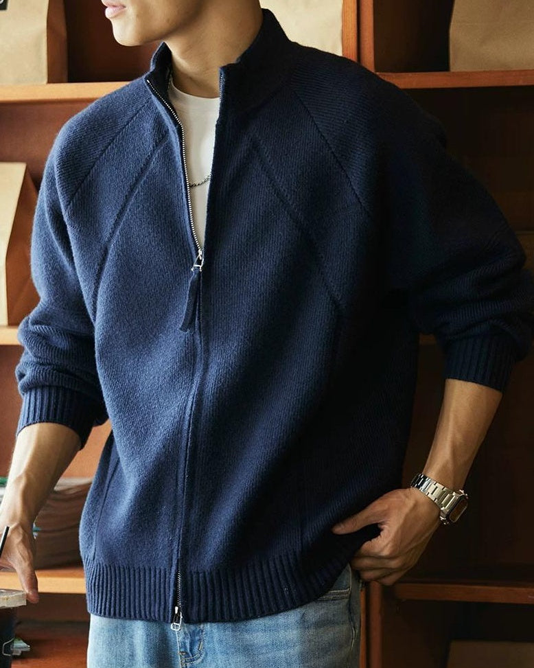 モーゼスレイク フルジップニットセーター 2387