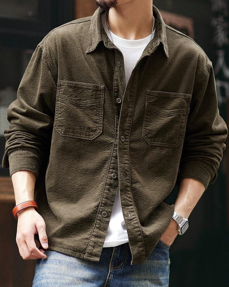 マッカレン コーデュロイダブルポケットレギュラーカラーシャツ 2332