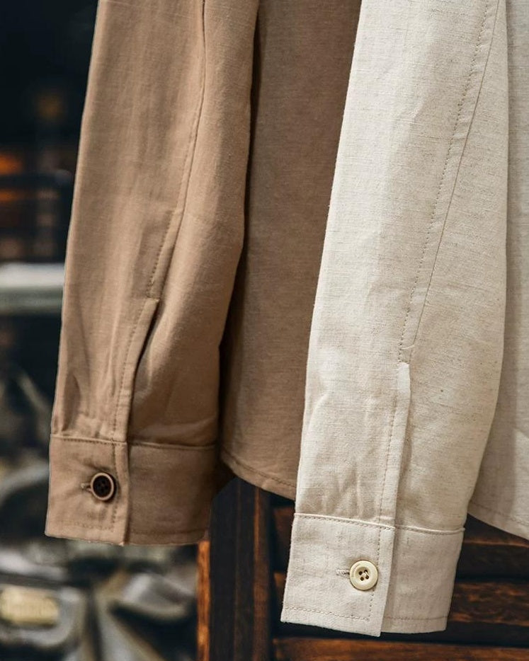 ロックビル スクエアダブルポケットワイドシャツ 2433