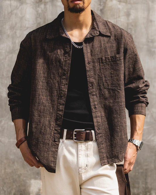 ソコロ ヴィンテージリラックスオープンカラーシャツ 2542