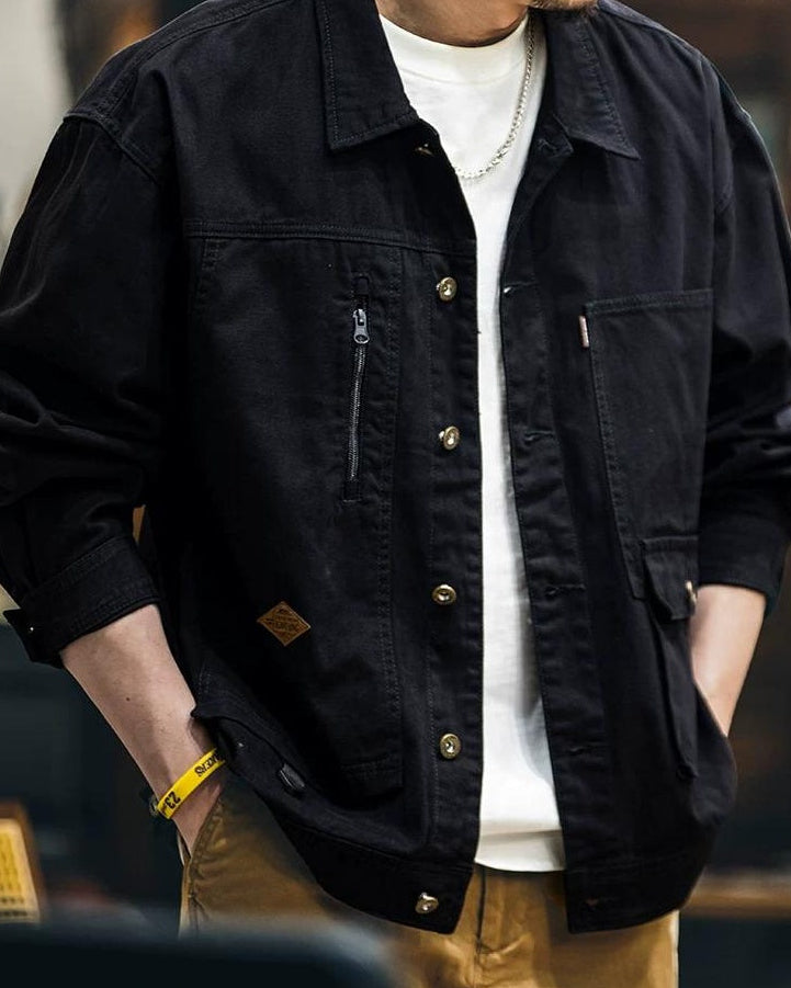 オタムワ キャンバスジップワークジャンパー 2403