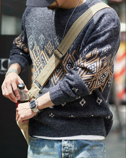 ケープメイ レトロジャカードニットセーター 2310