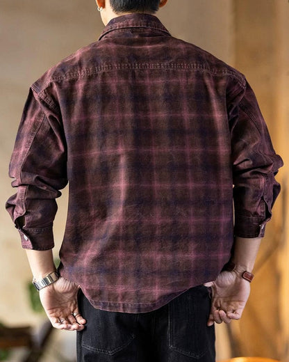 マウンテンホーム スナップボタンボックスチェックシャツ 2474