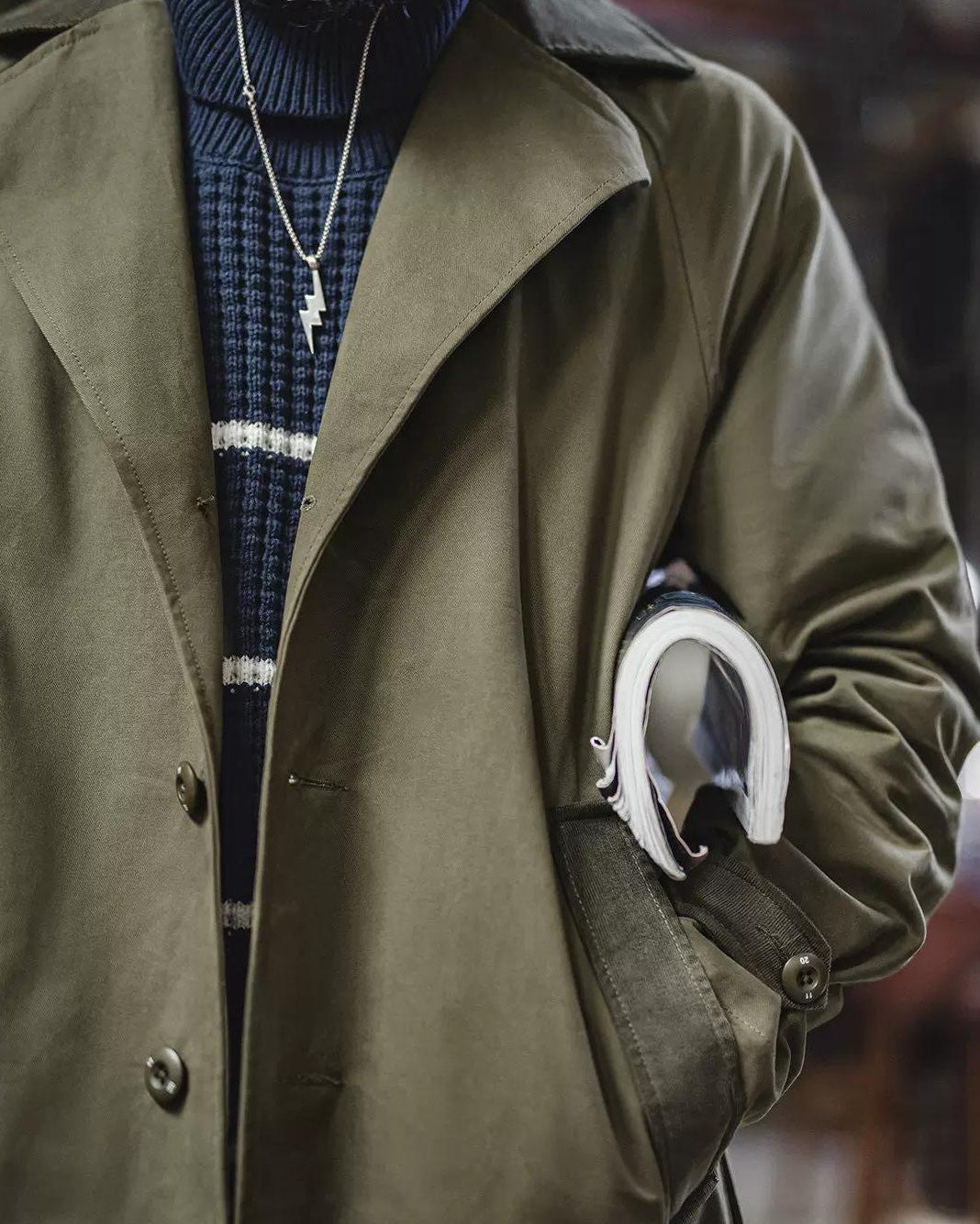 ノースプラット ラグランシングルコート 2458