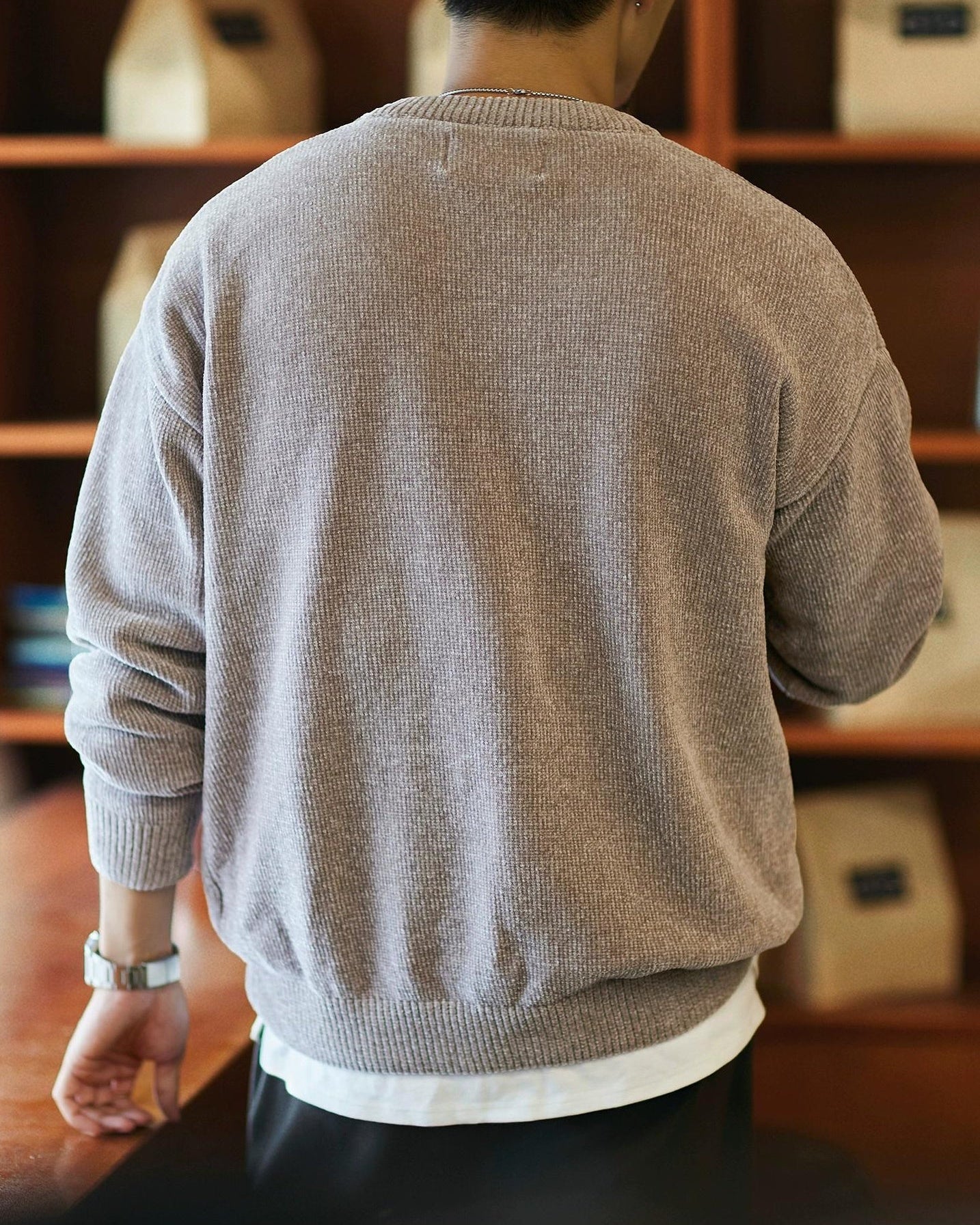 モデスト ダスティカラールーズニットセーター 2311