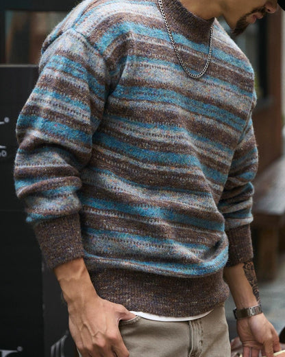 バーリントン メランジカラーマルチボーダーニット 2292