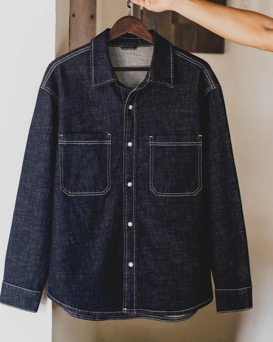 ジョンズタウン コントラストステッチダブルポケットワークシャツ 2482
