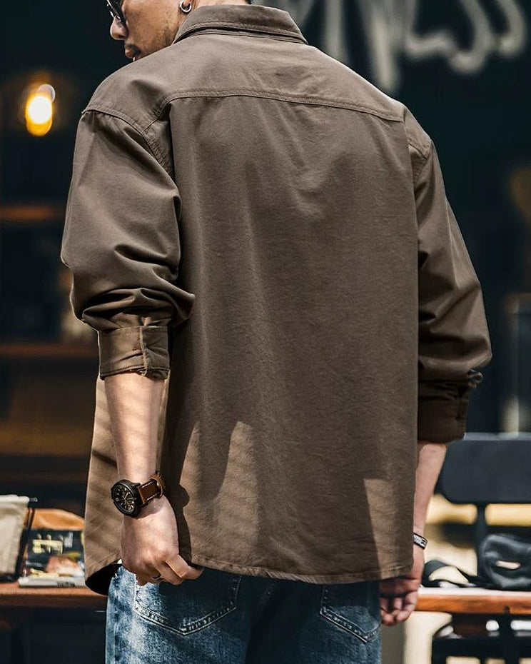 ローム チェストヨークダブルポケットシャツ 2422