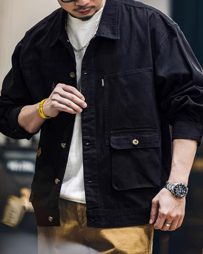 オタムワ キャンバスジップワークジャンパー 2403